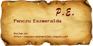 Penczu Eszmeralda névjegykártya